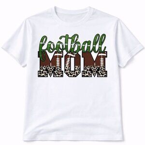 Football Mom Graphic T Shirt Trendy Boutique Style Tee Women Gifts White